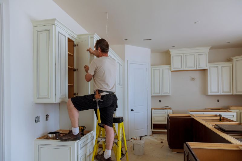 Maple Kitchen Cabinets Installation
