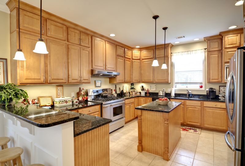 Maple Kitchen Cabinets Installation