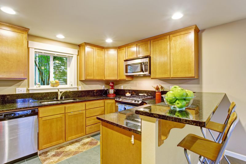 Maple Kitchen Cabinets Installation