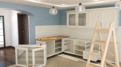 Maple Kitchen Cabinets Installation
